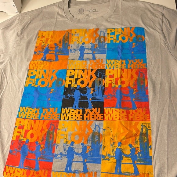 Official Pink Floyd Wish You Were Here 9 Handshakes Mens T-Shirt XL - Picture 1 of 3